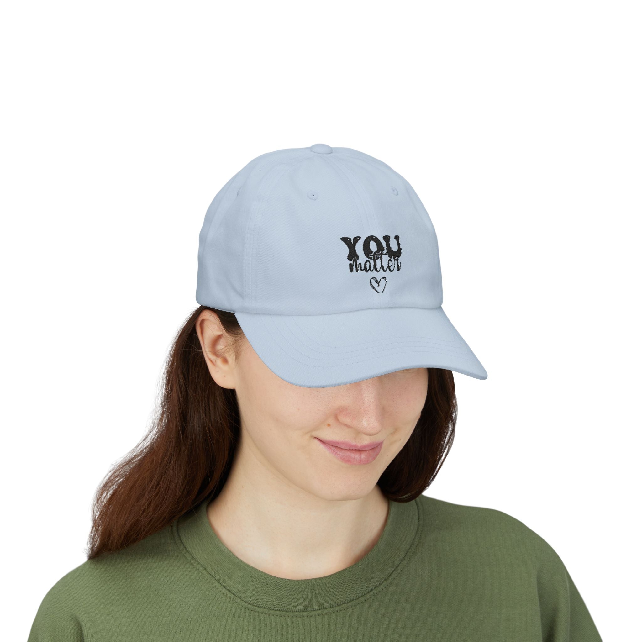 Unisex Cap — 'You Matter' Embroidered Heart Hat