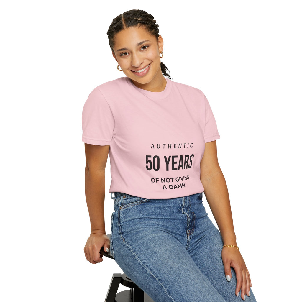 50 Years of Not Giving a Damn T-Shirt — Funny 50th Birthday Tee