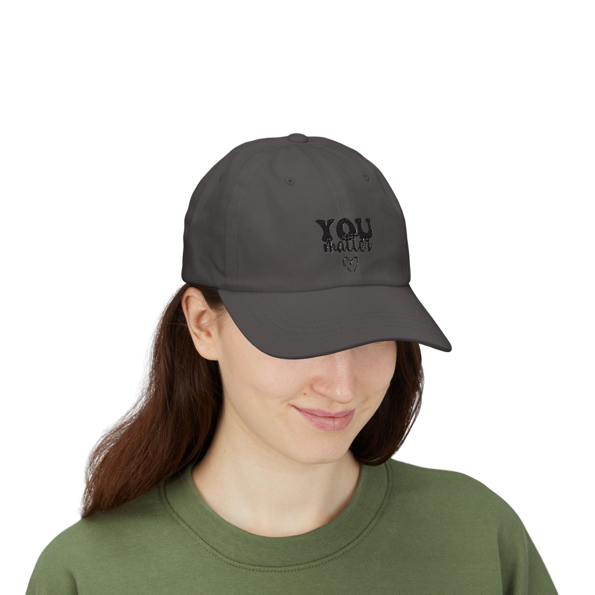 Unisex Cap — 'You Matter' Embroidered Heart Hat