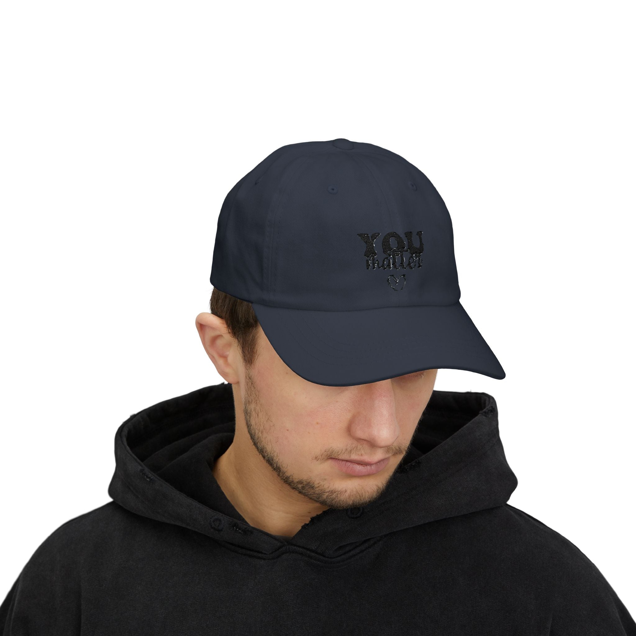 Unisex Cap — 'You Matter' Embroidered Heart Hat