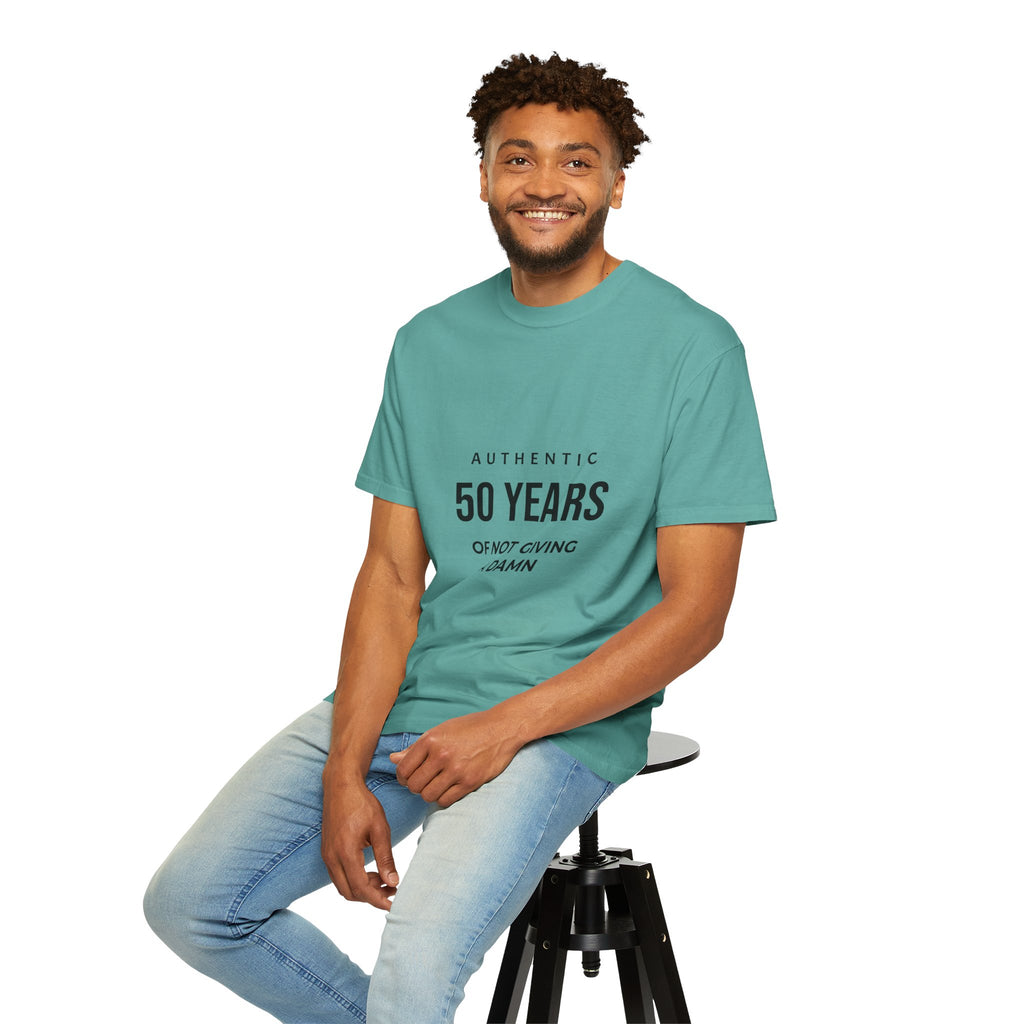 50 Years of Not Giving a Damn T-Shirt — Funny 50th Birthday Tee