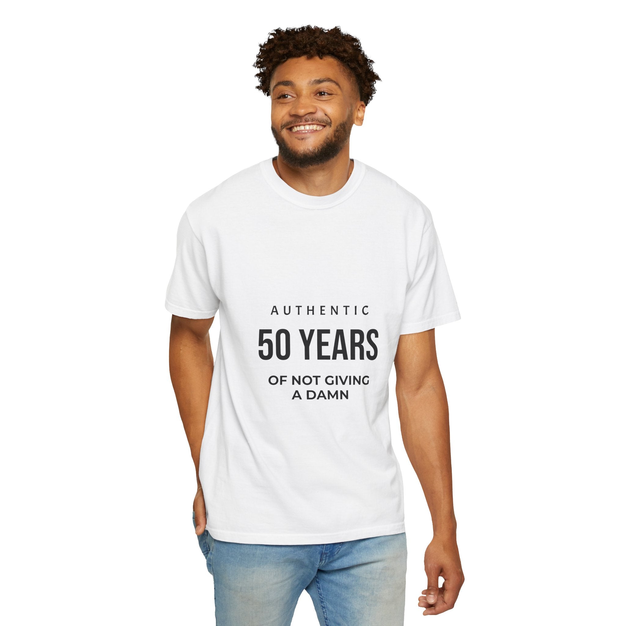 50 Years of Not Giving a Damn T-Shirt — Funny 50th Birthday Tee