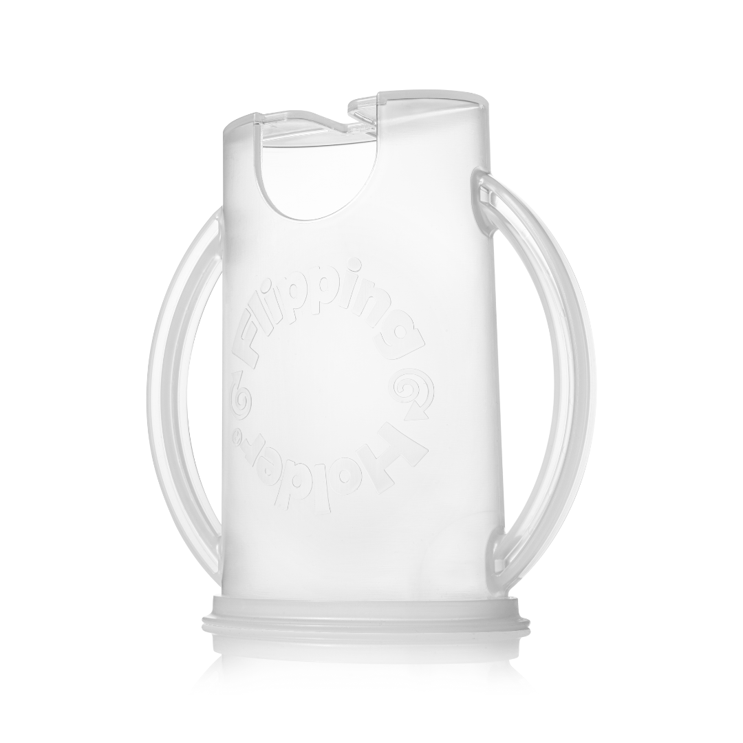 Flipping Holder DELUXE w/ LID (White)