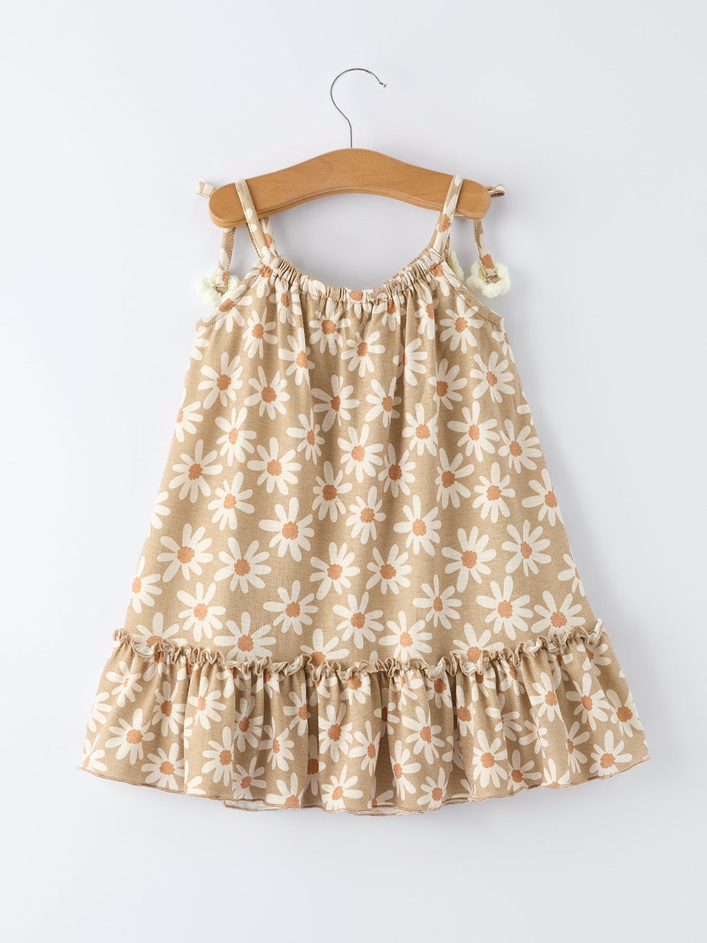 Floral Daisy Girl Spaghetti Strap Dress