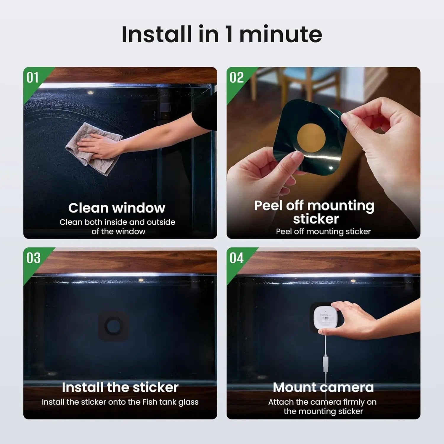 3MP 2K Aquarium & Terrarium Pet Camera w/ Night Vision & Smart Alerts