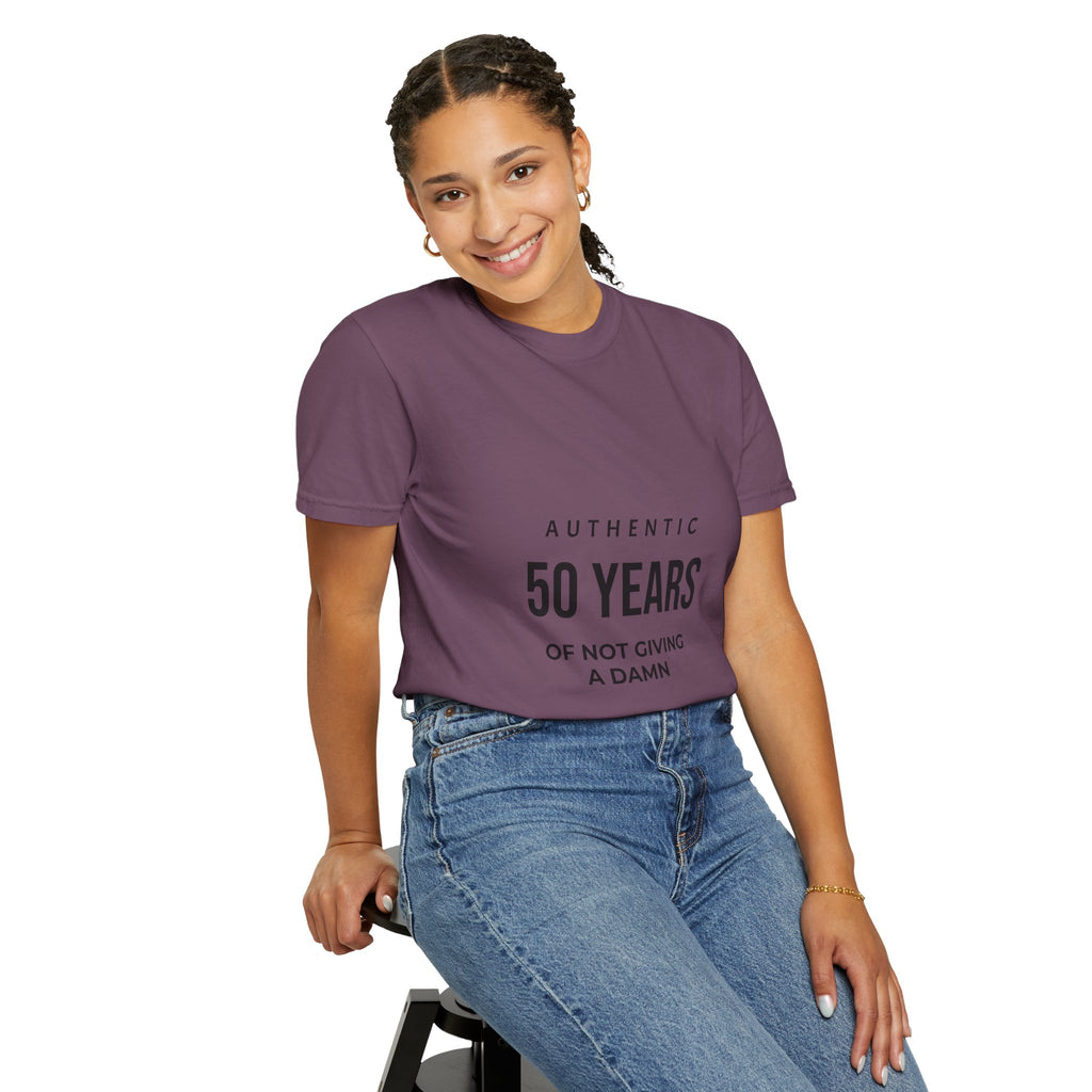 50 Years of Not Giving a Damn T-Shirt — Funny 50th Birthday Tee