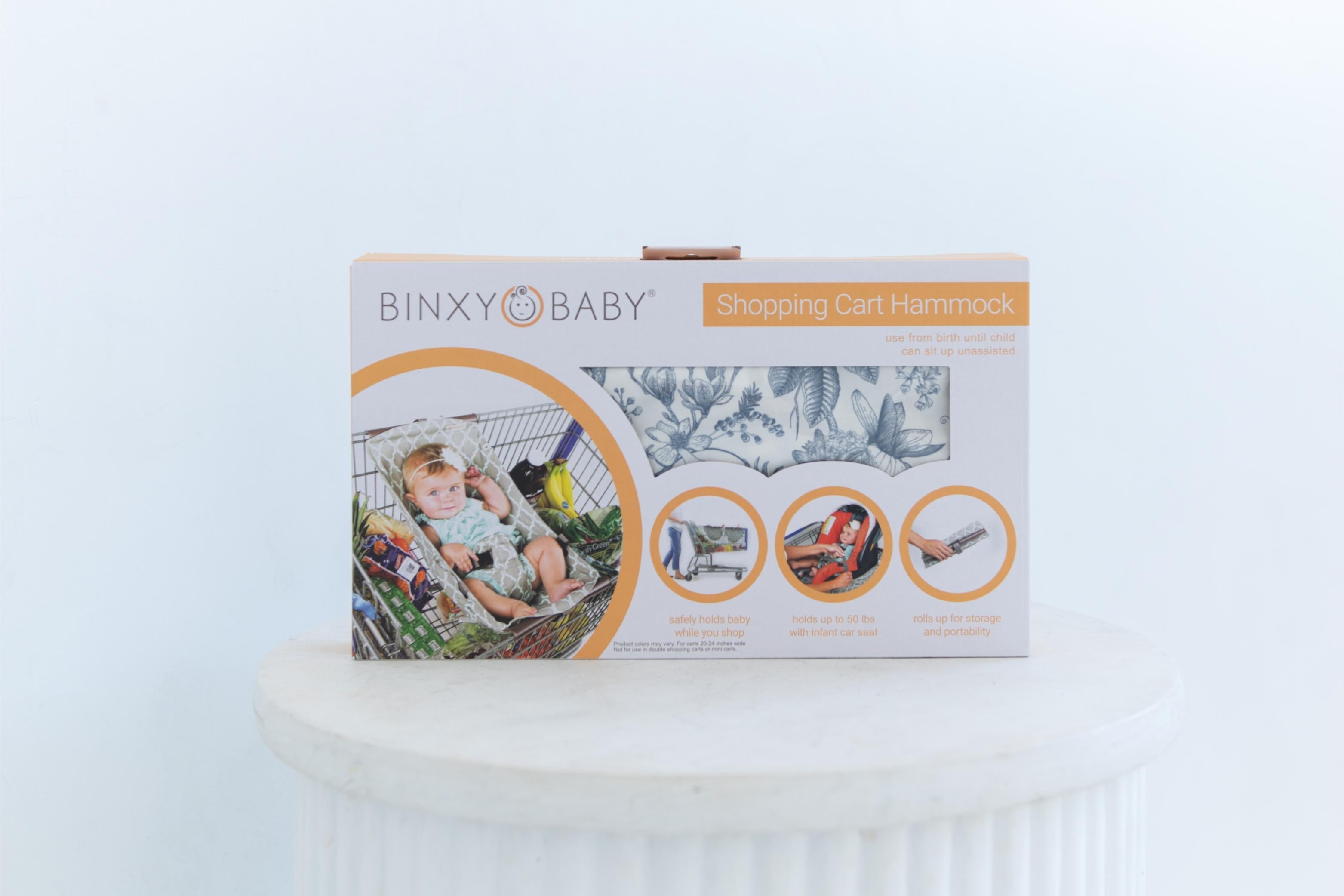 Baby Shopping Cart Hammock | Heritage Blue Vintage Floral