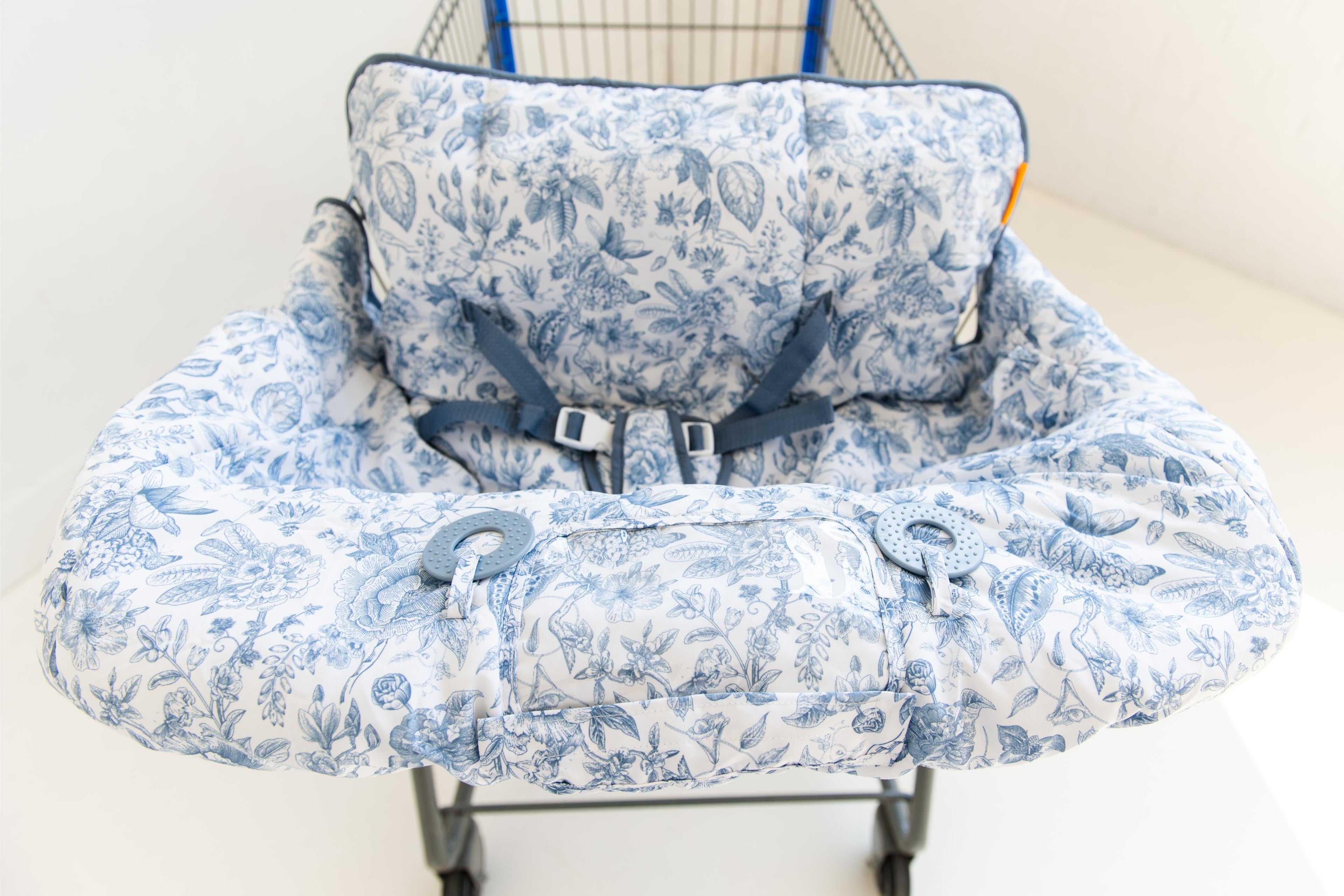 Baby Shopping Cart Cover | Heritage Blue
