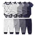 Solid Bodysuits Pants Baby Boy Clothes Clothing Sets 0-12M  Unisex Newborn Baby Pajamas Romper Jumpsuit For Boys and Girls Kids