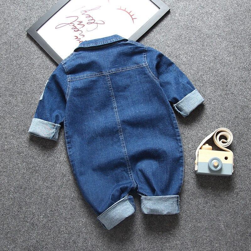 Modern Baby Newborn Jeans Style Romper and Jumpsuit Cartoon Jumpsuit Baby Boy Clothes
