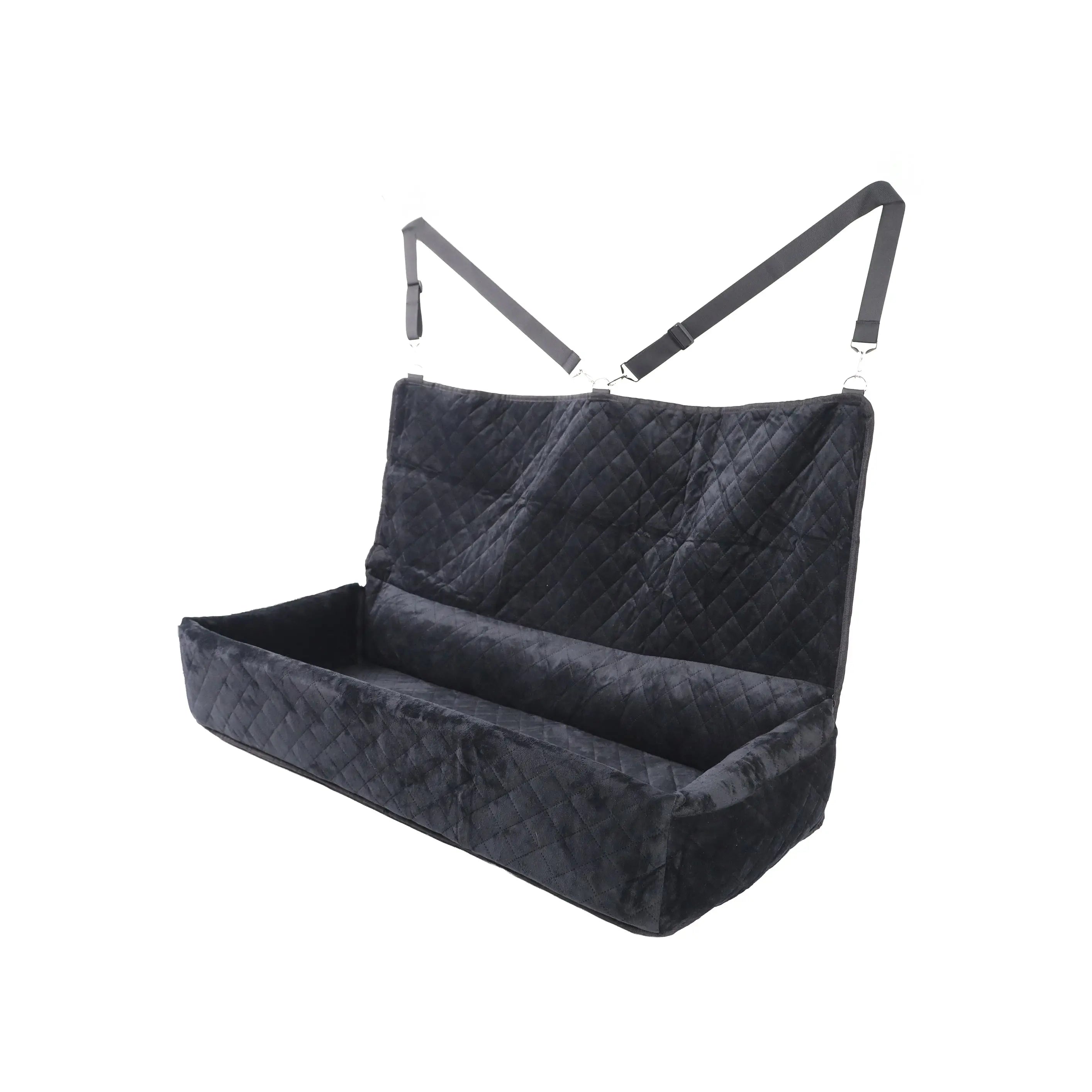 Huntley Pet Dog Car Seat for Large Dogs, Pet Booster Back Set Bed, Black