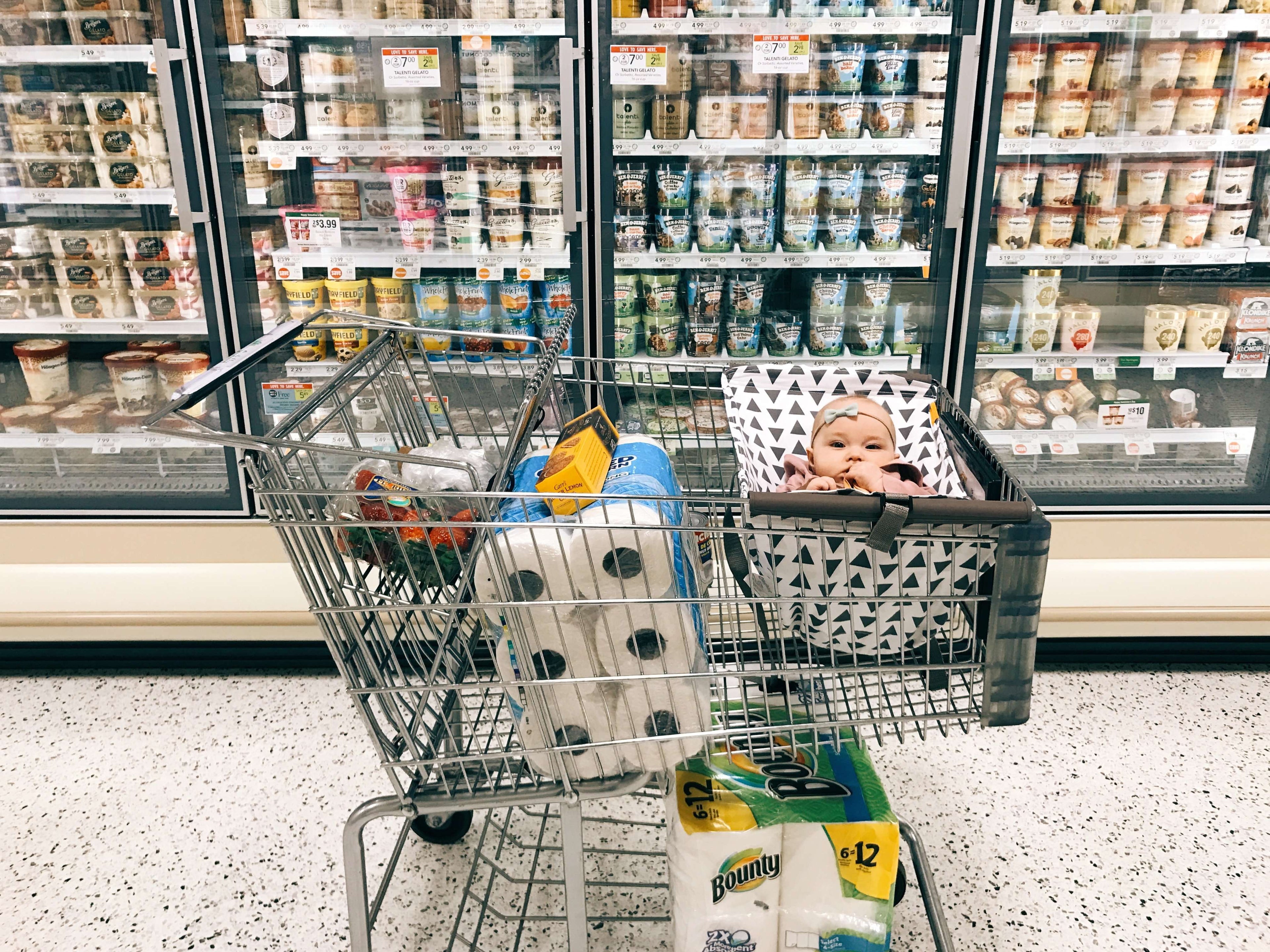 Baby Shopping Cart Hammock | Triangles