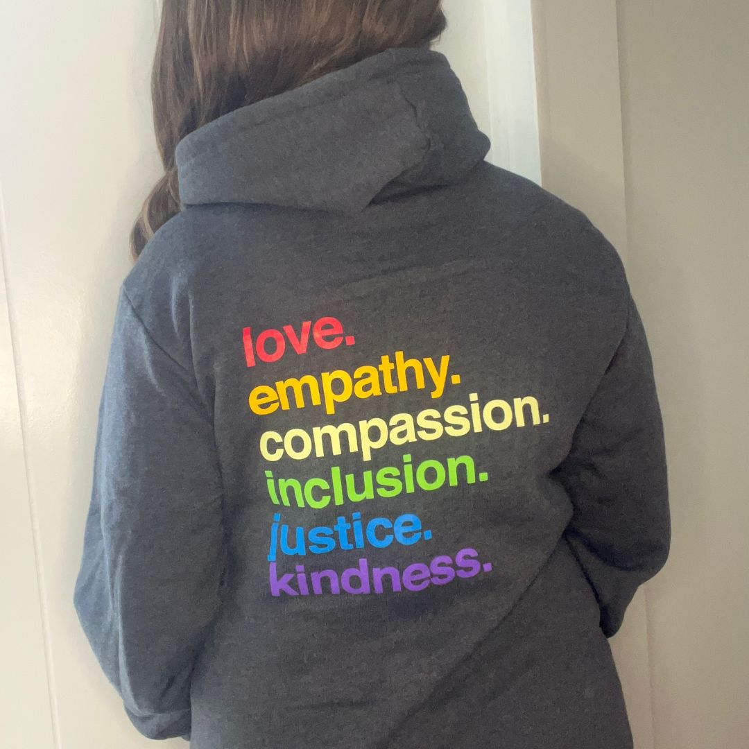 'Kindness Is' Pride Full Zip Fleece
