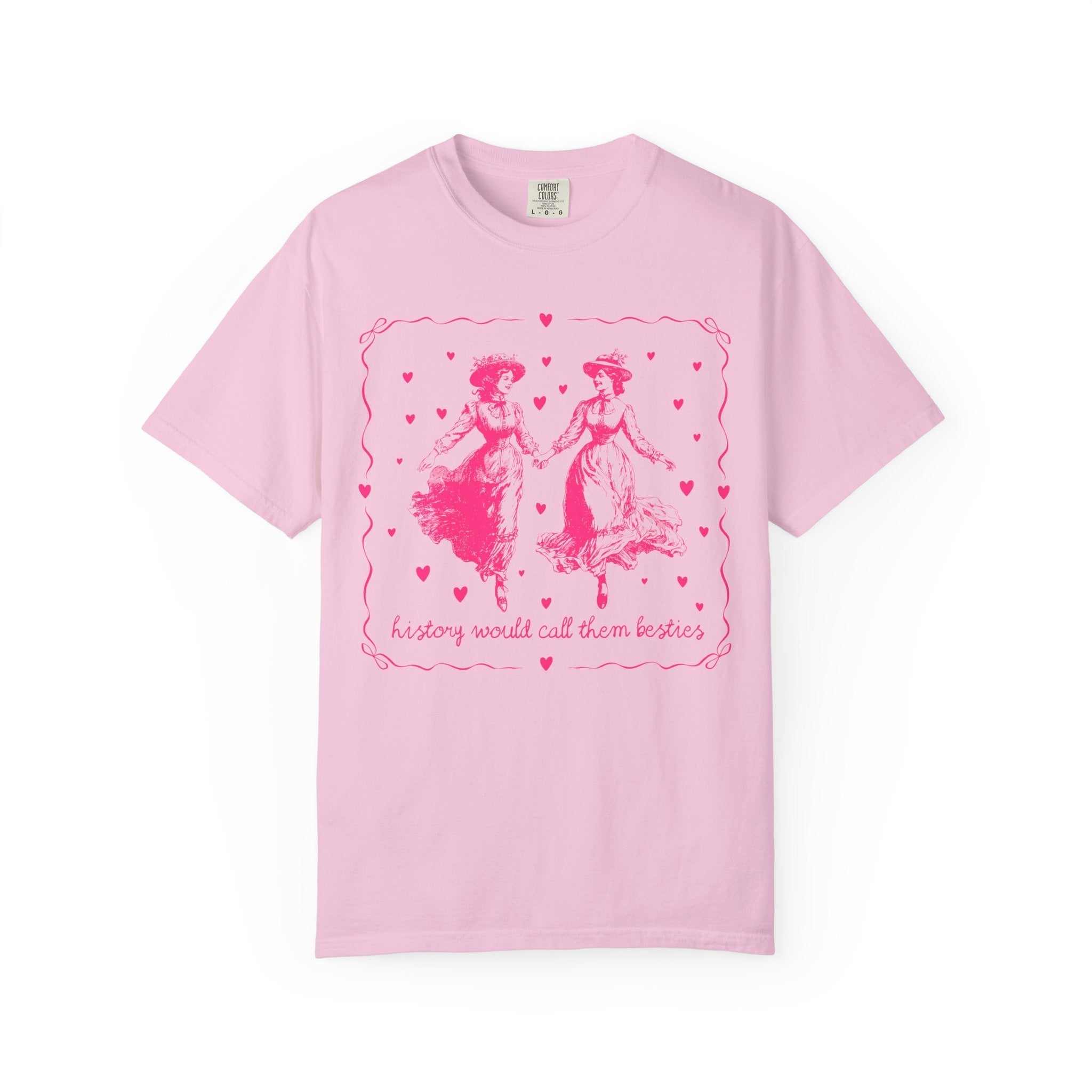 Cute Lesbian LGBTQ Tee Shirt with Hearts