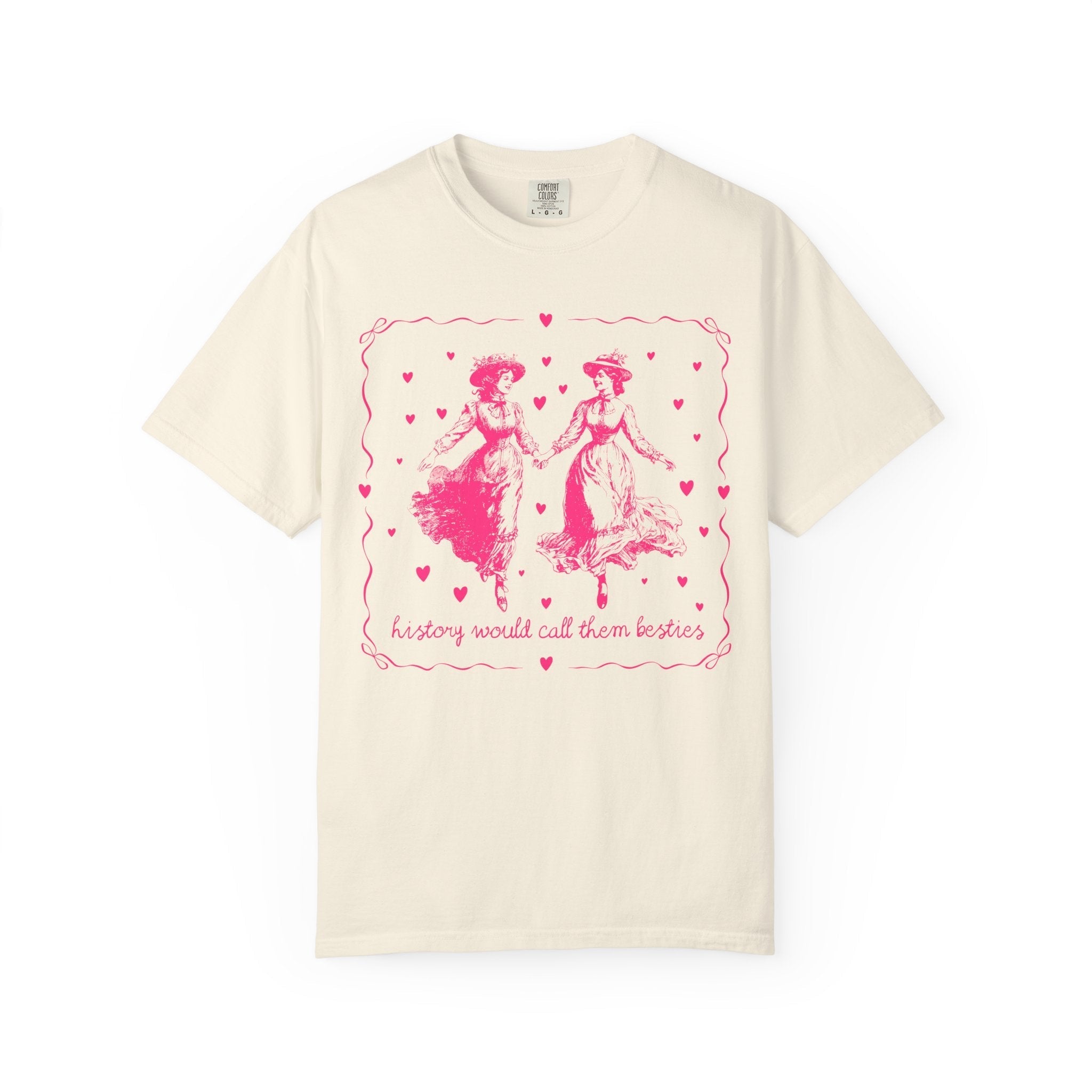 Cute Lesbian LGBTQ Tee Shirt with Hearts