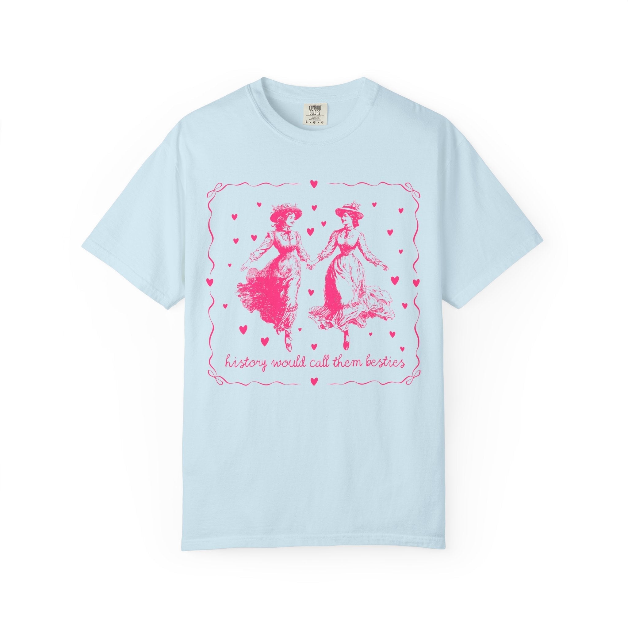 Cute Lesbian LGBTQ Tee Shirt with Hearts