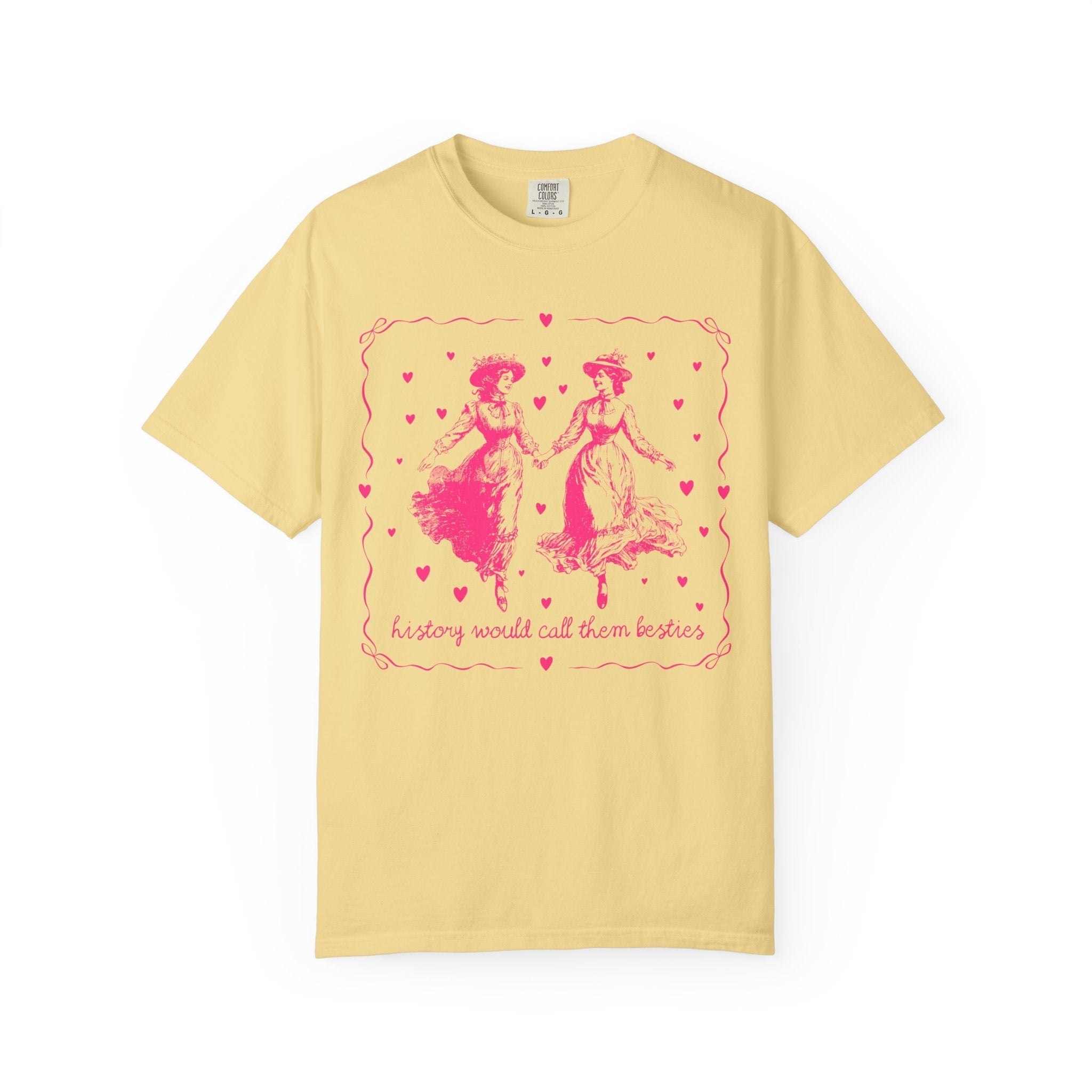 Cute Lesbian LGBTQ Tee Shirt with Hearts