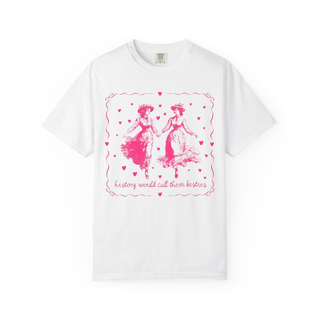 Cute Lesbian LGBTQ Tee Shirt with Hearts