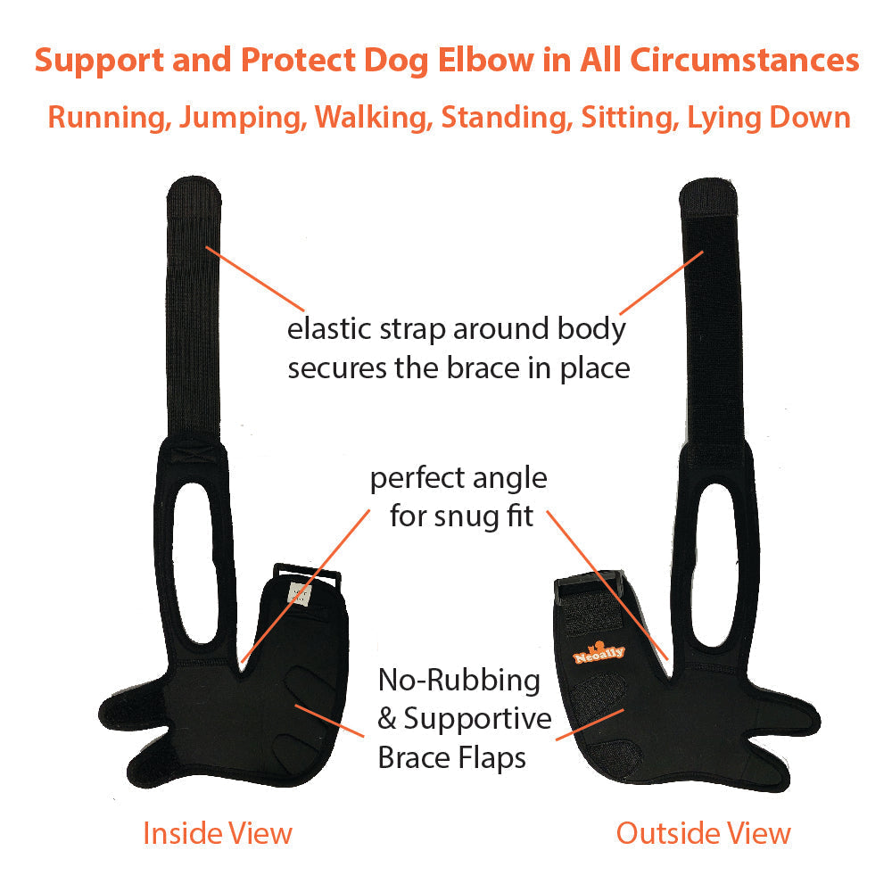 NeoAlly Elbow and Shoulder Brace for Dogs and Cats - Optimal Support for Pet Mobility