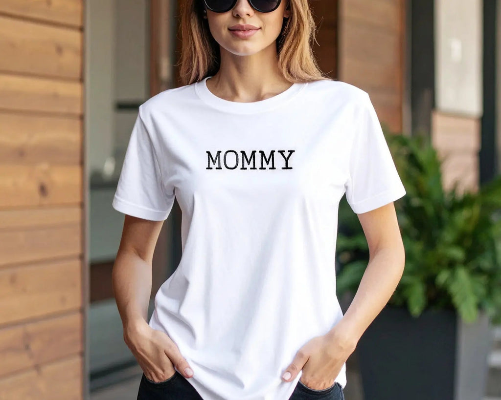 Custom Mom, Dad and Baby Embroidered Matching Family Shirts