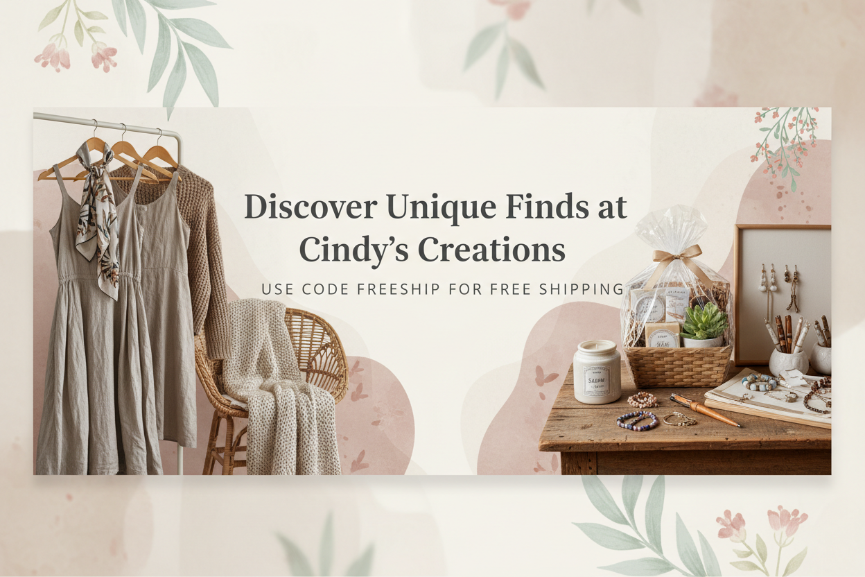 Updated Hero Banner for Cindy's Creations